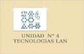 UNIDAD N° 4 TECNOLOGIAS LAN. Arquitectura LAN Arquitecturas del Protocolo Topología Bus y Árbol Anillo Estrella Control de Acceso al Medio Control de.