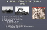 LA PRIMERA GUERRA MUNDIAL Y LA REVOLUCIÓN RUSA (1914-1939) 1. Europa a principios s. XX 2. Causas y Características 3. Desarrollo de la contienda 4. Consecuencias.