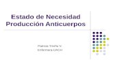 Estado de Necesidad Producción Anticuerpos Patricia Triviño V. Enfermera-UACH.