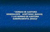 NORMAS DE AUDITORIA GENERALENTE ACEPTADAS (NAGAS) Y LAS NORMAS DE AUDITORIA GUBERNAMENTAL (NAGU)
