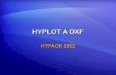 HYPLOT A DXF HYPACK 2013. HYPLOT: Exportar a DXF Muy bueno para: Bordes de Hoja Grillas Lat-Long Bloques de Título Compas Barras Color Escalímetros Texto.