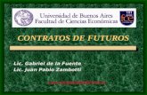 CONTRATOS DE FUTUROS Lic. Gabriel de la Fuente Lic. Juan Pablo Zambotti .