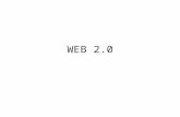 WEB 2.0. Web 1.0 – web de datos Parece a una biblioteca Aplicaciones de internet – todo el mundo puede acceder Personas conectadas a la web Web 2.0 –