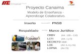 Proyecto Canaima Modelo de Enseñanza - Aprendizaje Colaborativo. Respaldado CRBV (Art. 108 – 110) LCTI (Art. 1 y 5) DECRETO 3390 LOE (Art. 5, 6 y 15) LOPNA.