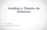 Análisis y Diseño de Sistemas 1er Parcial Universitario Insuco.