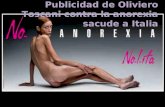 Publicidad de Oliviero Toscani contra la anorexia sacude a Italia.