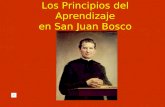 Los Principios del Aprendizaje en San Juan Bosco.