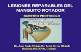 LESIONES REPARABLES DEL MANGUITO ROTADOR NUESTRO PROTOCOLO Dr. Juan Ayala Mejias. Dr. Jesús Ferrer Olmedo Hospital ASEPEYO. Coslada.