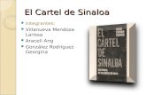 El Cartel de Sinaloa Integrantes: Villanueva Mendoza Larissa Araceli Ang González Rodríguez Georgina.