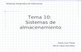 Tema 10: Sistemas de almacenamiento Sistemas Integrados de Fabricación Paola Lora Thola Alicia López González.