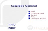 Catálogo General RFID Comunicaciones Control AVL Control de Accesos RFID 2007.