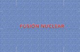 La fusión nuclear es un proceso que ocurre cuando se bombardean átomos de un determinado elemento (generalmente uranio o plutonio) con neutrones. La colisión.