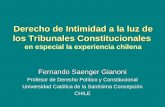 Derecho de Intimidad a la luz de los Tribunales Constitucionales Derecho de Intimidad a la luz de los Tribunales Constitucionales en especial la experiencia.