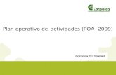 Plan operativo de actividades (POA- 2009) Corpoica C.I Tibaitatá