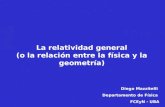 La relatividad general (o la relación entre la física y la geometría) Diego Mazzitelli Departamento de Física FCEyN - UBA.