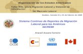 1 Sistema Continuo de Reportes de Migración Laboral para las Américas SICREMI Araceli Azuara Ferreiro Taller RIAL sobre Migración Laboral y Sistemas de.