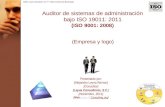©2011 Leyva Consultores, S.C.. Todos los Derechos Reservados Auditor de sistemas de administración bajo ISO 19011: 2011 (ISO 9001: 2008) Presentado por: