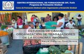 ESTUDIOS DE CASOS: ORGANIZACIÓN DE TRABAJADORES DE LA ECONOMIA INFORMAL Curso de Formación Sindical sobre Organización y Desarrollo Sindical CENTRO INTERNACIONAL.