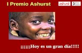 I Premio Ashurst ¡¡¡¡¡¡Hoy es un gran día!!!!!. Hoy, los amigos de Ashurst, los pigmeos y los voluntarios de Á frica Directo celebramos algo grande: La.