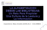 Expositora: Mary Giraldo (CERLALC - COLOMBIA. El Centro Regional para el Fomento del Libro de América Latina y el Caribe - Cerlalc Organismo especializado.