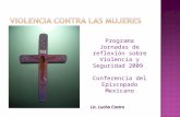 Programa Jornadas de reflexión sobre Violencia y Seguridad 2009 Conferencia del Episcopado Mexicano Lic. Lucha Castro.