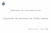 Seminario de Instrumentación Ejecución de procesos en forma remota Adolfo Castro – Marzo 2006 G.H.S.
