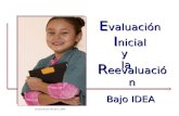 E valuaci³n I nicial y la R eevaluaci³n Bajo IDEA Producido por NICHCY, 2009