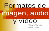 Formatos multimedia: imagen, audio y video