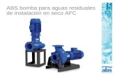 ABS bomba para aguas residuales de instalación en seco AFC.