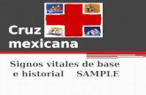 Cruz roja mexicana Signos vitales de base e historial SAMPLE.