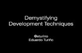 "Demystifying development techniques" por @eturino