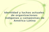 Identidad y luchas actuales de organizaciones indígenas y campesinas de América Latina.