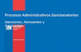 Procesos Administrativos Sancionatorios Sanciones, Atenuantes y Agravantes.