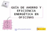 GUÍA DE AHORRO Y EFICIENCIA ENERGÉTICA EN OFICINAS Subvencionado por: .
