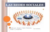 LAS REDES SOCIALES LAS REDES SOCIALES Hecho por: Jorge C., Raúl, Christian, Jorge L. y Alejandro Los sociales.