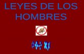 LEYES DE LOS HOMBRES EL HOMBRE SE RIGE POR 7 LEYES FUNDAMENTALES QUE SON: LEY DE MODA LEY DEL SEXO LEY DEL ALCOHOL LEY DE CULTURA Y ESPECTACULOS LEY.