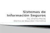 Ing. Johanna Macías Electiva de Seguridad Informática.