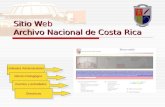 Sitio Web Archivo Nacional de Costa Rica Unidades Administrativas Rincón Pedagógico Eventos y actividades Directrices Sitio Web Archivo Nacional de Costa.