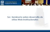 1er. Seminario sobre desarrollo de sitios Web institucionales.