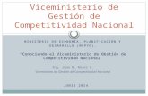 Presentación de Juan R. Reyes G. Viceministro de Gestión de Competitividad Nacional