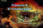 Proyecto B El Sistema Solar Autores: -Carlos Alfaro - Vicente Álvarez - Miguel Calzada.