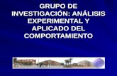 GRUPO DE INVESTIGACIÓN: ANÁLISIS EXPERIMENTAL Y APLICADO DEL COMPORTAMIENTO.