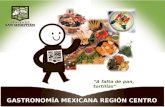 A falta de pan, tortillas. Gastronomía mexicana-Región centro José Luis Cristerna Tópicos selectos. Chef Peter Gordon La filosofía de Gordon se basa en.
