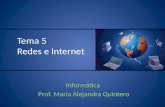 Tema 5 Redes e Internet Informática Prof. María Alejandra Quintero.