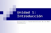 Unidad 1: Introducción Estructura y Características de la Red Telefónica.
