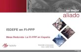 Mesa Redonda: "La FI-PPP en España" - ISDEFE