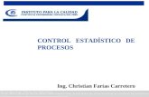 CONTROL ESTADÍSTICO DE PROCESOS Ing. Christian Farías Carretero.