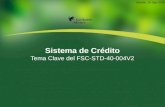 Sistema de Crédito Tema Clave del FSC-STD-40-004V2 Versión: 29 Sep 2008.