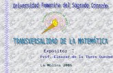 1 Expositor : Prof. Eleazar de la Torre Quevedo La Molina 2006.