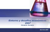 Entorno y desafíos económicos 2007 Horacio Soriano Abril 18 de 2007.